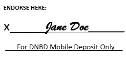 Endorsement Example
